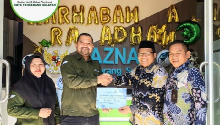 BAZNAS Tangsel Terima CSR Armina Daily untuk Bantu Penyintas Bencana di Aceh
