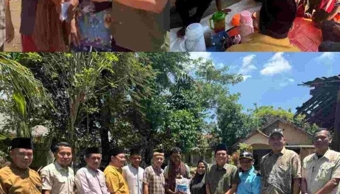 Di Momen Idul Fitri, Camat Kemiri Gerak Cepat Sambangi Korban Rumah Roboh di Desa Kemiri