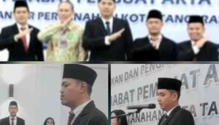 Pelantikan PPAT Pengganti di Kantor Pertanahan Tangsel, Tekankan Integritas dan Profesionalisme