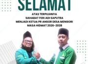 Semangat Baru, Feri Adi Saputra Resmi Nahkodai GP Ansor Desa Mengori Masa Khidmat 2026-2028