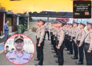 Apel Pagi dan Pengecekan Personel Latja Diktuk Brimob Digelar di Polsek Ciputat Timur