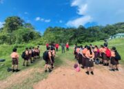 Satgas Yonarhanud 1 Kostrad Tanamkan Jiwa Kepemimpinan Siswa Di Wilayah Perbatasan