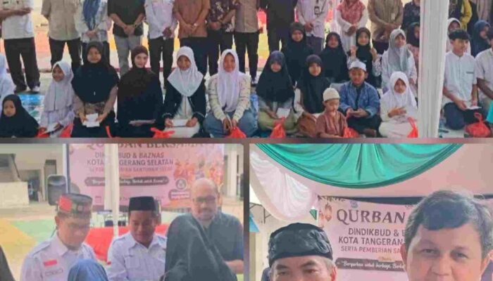 Dindikbud dan Baznas Tangsel perkuat kolaborasi sosial, melalui program ” Berkurban untuk berbagi, berkah untuk Semua”