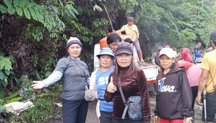 Tak Ada Perhatian Dari Pemerintah, Masyarakat Tondei Raya Inisiatif Perbaiki jalan Sendiri