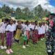 Satgas Pamtas Yonarhanud 2 Kostrad Gelar Kegiatan Pramuka di SMP Negeri Aplal