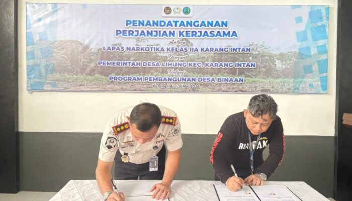 Lapas Narkotika Karang Intan dan Desa Lihung Jalin Kerja Sama Desa Binaan untuk Ketahanan Pangan