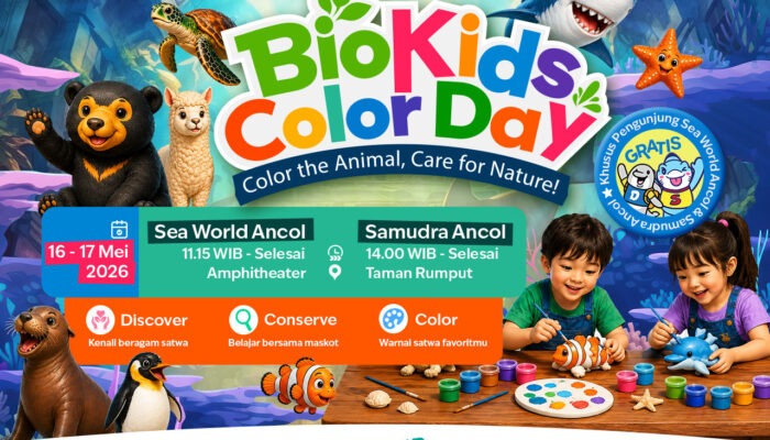 Rayakan Hari Keanekaragaman Hayati, Ancol Ajak Anak-Anak Mewarnai Dunia Satwa Di BioKids Color Day