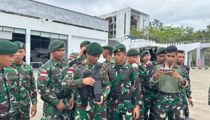Satgas Pamtas Yonarhanud 1 Kostrad Tingkatkan Kesiapan Operasi dengan Pembekalan Anti Drone