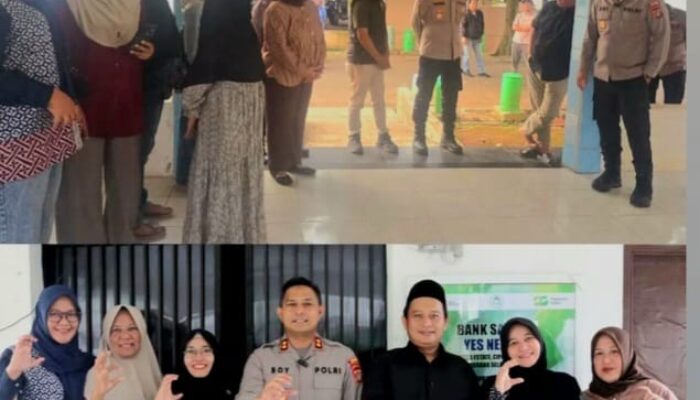 Kapolres Tangerang Selatan Tinjau Bank Sampah Yes Nerada Cipayung dalam Rangka Penilaian Lomba Poskamling Terpadu Tingkat Nasional