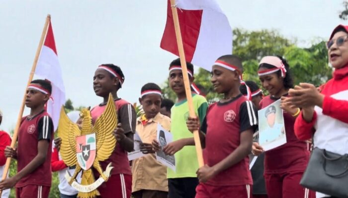 Kegiatan Peringati Hari Lahir Pancasila, Membuat Tawa dan Senyum Kebahagiaan Anak-Anak Papua Kembali Pecah