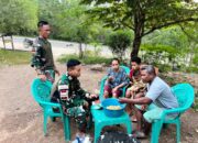 Dorong UMKM Warga Perbatasan, Satgas Pamtas Yonarhanud 2 Kostrad Edukasi Pembuatan Keripik Singkong