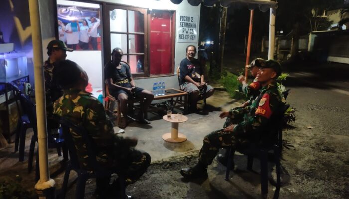 Patroli Gabungan Malam Minggu, Koramil 01/Jatinegara dan Komduk Perkuat Keamanan Wilayah