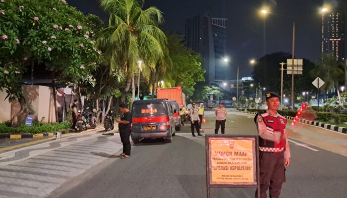 Patroli Cipta Kondisi Polres Jakpus Antisipasi Tawuran dan Balap Liar, Situasi Wilayah Aman Kondusif