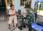 Mengobati Luka, Menjemput Bahagia: Satgas Pamtas Yonarhanud 2 Kostrad Gelar Layanan Kesehatan dari Rumah ke Rumah