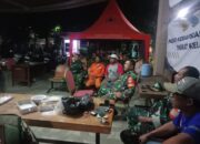 Babinsa Koramil 03/Ps.Rebo-Ciracas Bersama Tiga Pilar dan Warga Perkuat Patroli Malam
