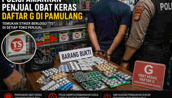 Gabungan Media dan Organisasi Pers GWI (Gabungnya Wartawan Indonesia) Desak Polisi Usut Tuntas Jaringan Peredaran Obat Keras Daftar G di Pamulang