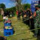 Satgas Pamtas Yonarhanud 1 Kostrad Hadiri Pemusnahan Barang Ilegal di Entikong