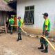 Pos Asulait Satgas Yonarmed 12 Kostrad Berbagi Air Bersih untuk Warga Perbatasan