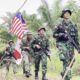 Satgas Pamtas Yonarmed 13 Kostrad dan TDM Gelar Patroli Bersama Jaga Patok Perbatasan