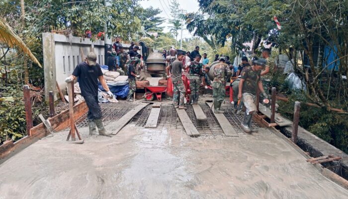 Rampung Dibangun, Jembatan Beton Kamoro Jaya Hadirkan Harapan Baru bagi Masyarakat