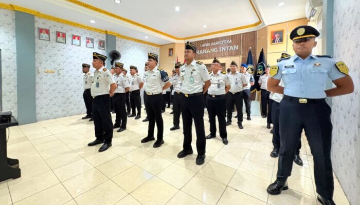 Lapas Narkotika Karang Intan Dukung Penguatan Integritas Aparatur dalam Apel Bersama Kemenko Bidang Hukum, HAM, Imipas