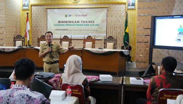 Menuju Digitalisasi Penuh 2027, BPKPAD Pemalang Siapkan LayananPendaftaran PBB Berbasis Online