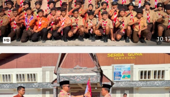 Bupati Tapanuli Utara Lepas Kontingen Pramuka Menuju Jambore Daerah Sumatera Utara 2026 ‎