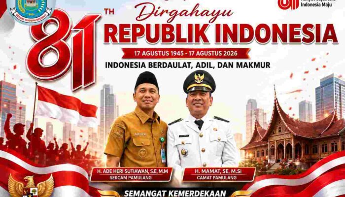 Keluarga Besar Kecamatan Pamulang Sampaikan Pesan Kemerdekaan, Indonesia Berdaulat, Adil dan Makmur