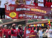 Jalan Sehat HUT RI ke-81 di RW 02 Sawah Baru, Semangat Kebersamaan Warga Makin Meriah