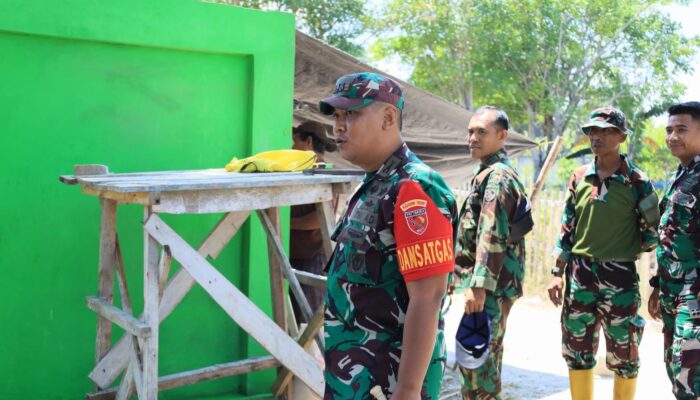 Pastikan Seluruh Sasaran Rampung Tepat Waktu, Dansatgas TMMD ke-129 Kodim 1505/Tidore Awasi Langsung Progres Pembangunan