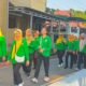 Semarak HUT Ke-81 RI, PIPAS Cabang Lapas Narkotika Karang Intan Ikuti Fun Walk di Banjarmasin