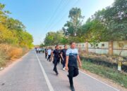 Rayakan HUT ke-81 RI, Keluarga Besar Lapas Narkotika Karang Intan Kompak Ikuti Fun Walk