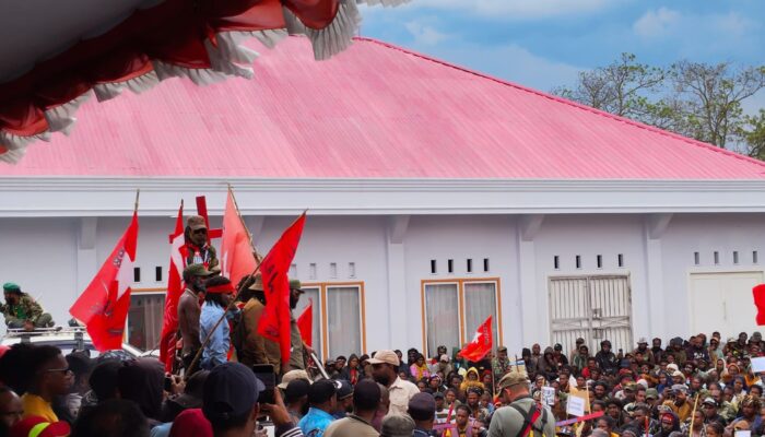 Aksi Demonstrasi KNPB di Wamena Berlangsung Aman, Tertib dan Lancar