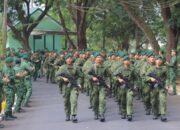 Yonif 323 Kostrad Sambut Personel Baru dan Lepas Prajurit Purna Tugas