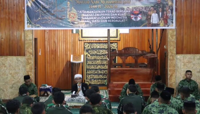 Maulid Nabi Muhammad SAW, Yonif 754 Perkuat Keimanan dan Ketakwaan Prajurit
