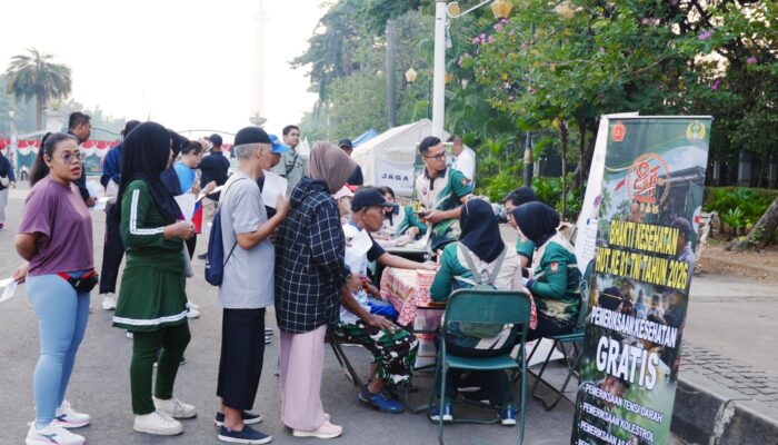TNI Gelar Pemeriksaan Kesehatan Gratis Sambut HUT ke-81
