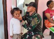 Yonarmed 12 Kostrad Perkuat Kepedulian Kesehatan Warga Perbatasan
