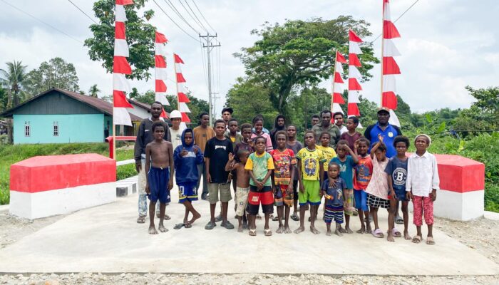 Program Jembatan Garuda Hadirkan Akses Lebih Mudah bagi Warga Kamoro Jaya