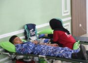 Sambut HUT Ke-81 TNI, Brigif 13/Galuh Rahayu Gelar Donor Darah   