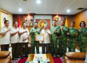 Jelang HUT Ke-81 TNI, Kas Kohanudnas Anjangsana kepada Jenderal (HOR) H.B.L. Mantiri