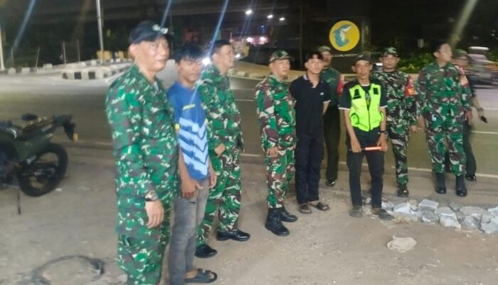 Koramil 08/Duren Sawit Bersama Komduk Tingkatkan Kamtibmas, Antisipasi Tawuran dan Kenakalan Remaja