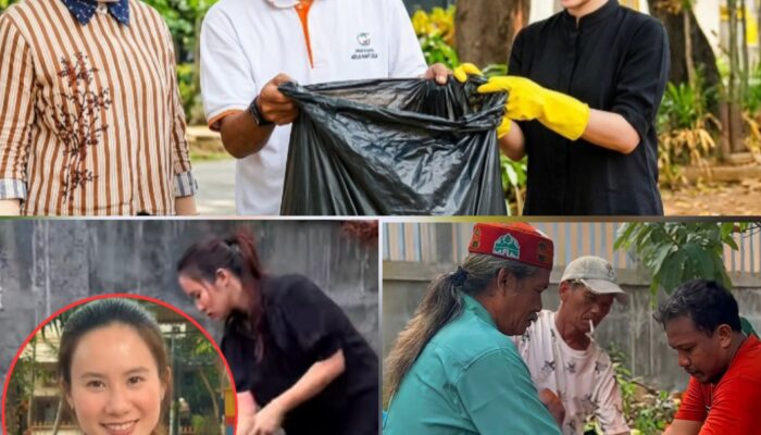 Maria Teresa Suhardja Pimpin Aksi Indonesia ASRI Bersama Warga Bersihkan Fasilitas Umum di Sawah Baru