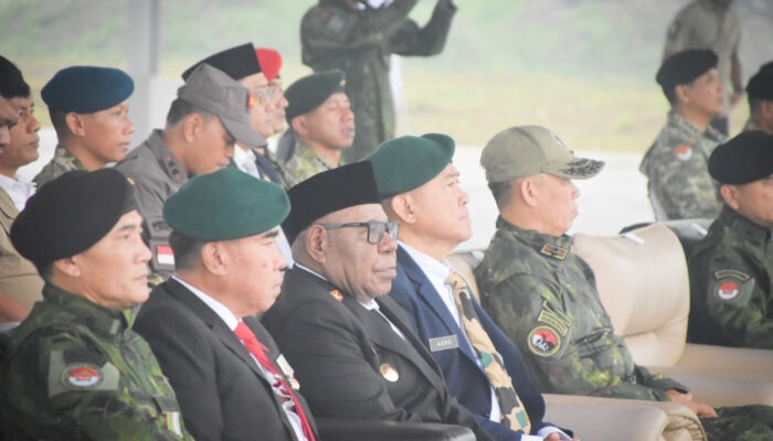 Upacara HUT ke-81 TNI di Timika Berlangsung Khidmat