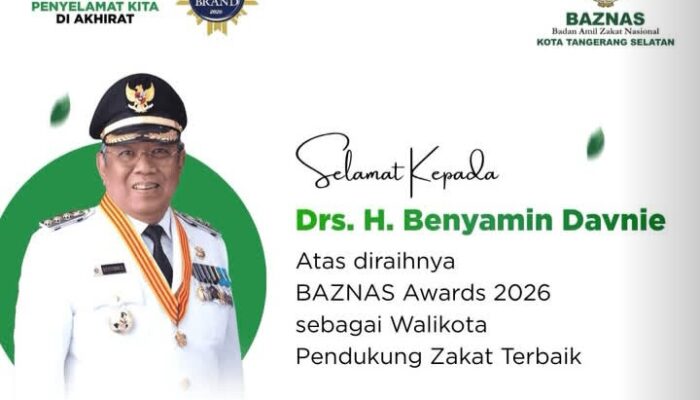 Benyamin Davnie Kembali Raih Penghargaan Grand BAZNAS Awards 2026