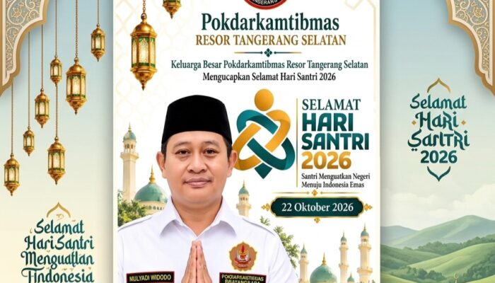 Pokdarkamtibmas Resor Tangerang Selatan Ucapkan Selamat Hari Santri 2026: Komitmen Bersama Menuju Indonesia Emas